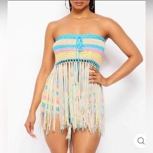 Colorful Crochet Knit Set